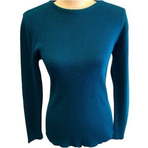 Vintage Teal Crew Neck Sweater